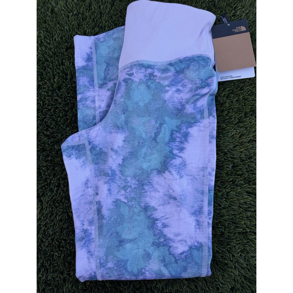 The North Face Printed Dune Sky 7/8 Tights Womens Size M Lavender Fog NEW!!!